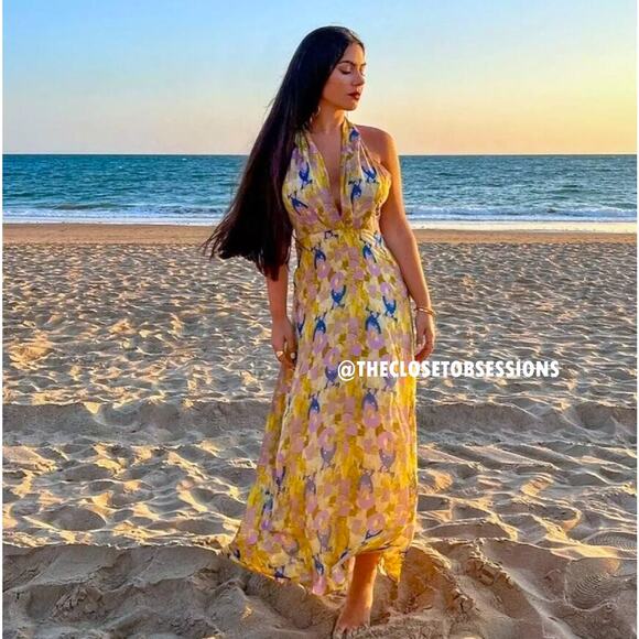 ZARA BLOGGER FAVE!!! V-Neck Maxi Dress NWT LAST ONE!!! - Picture 12 of 16